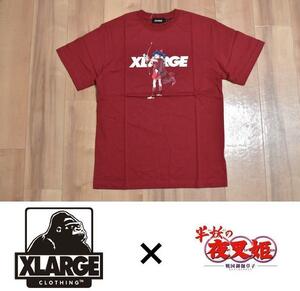 【送料無料】新品 半妖の夜叉姫 × XLARGE もろは Tシャツ M バーガンディー エクストララージ ◆