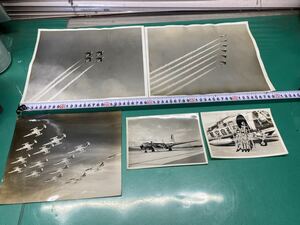 (1517) 昭和レトロ　航空自衛隊から写真　戦闘機　飛行機　まとめて写真5枚