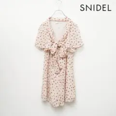 美品 SNIDEL フロントリボン ワンピース風オールインワン F*AC298