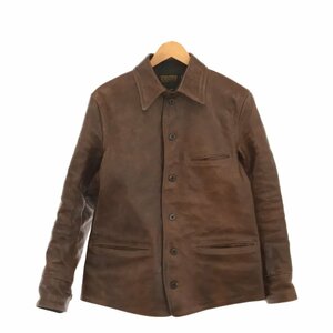 FREEWHEELERS フリーホイーラーズ 2018 BRAKEMAN COAT ブレーキマンコート レザージャケット 40 TATANKA BROWN HORSEHIDE ホースハイド