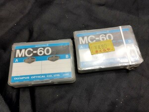 2個　オリンパス　mc-60 マイクロカセット　olympus 