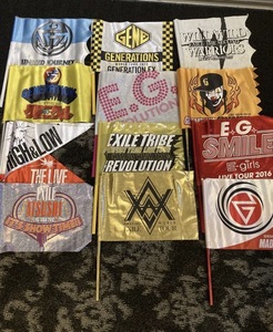 LDH EXILE / EXILETRIBE / E-girls / GENERATIONS フラッグ12本セット