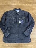 THE FLAT HEAD FN-OJ-DP001 10ozDENIM PUFFER JKT BLU 40サイズ