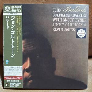●SACD シングルレイヤー ジョン・コルトレーン バラード Ballard John Coltrane SHM仕様 IMPULSE single layer　