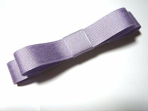 ◆無地グログラン・スマートリボンバレッタ 薄紫 新品・ハンドメイド