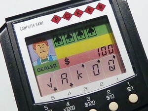 レトロ 学研 ポーカー カード ゲーム Gakken POKER COMPUTER GAME MADE IN JAPAN 動作OK lsi LCD ギャンブル 賭け事 ラスベガス おもちゃ