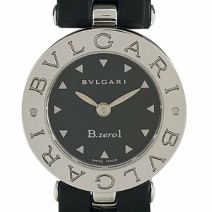 ブルガリ BVLGARI ビーゼロワン B-zero1 BZ22S 腕時計 SS レザー クォーツ ブラック レディース 【中古】