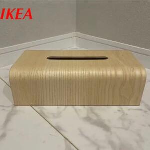 IKEA イケア　ティッシュボックス　木製　ウッドボックス