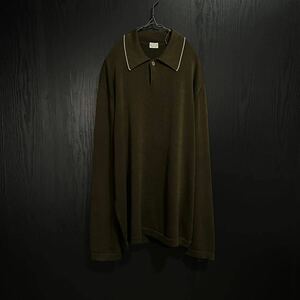 1990s AGNONA Cotton Knit Shirt アニオナ コットン 綿 ポロ ニット セーター シャツ イタリア ヴィンテージ ビンテージ メンズ トップス