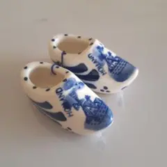オランダ ミニチュア 陶器靴 インテリア小物 焼物 食玩 ノベルティグッズ