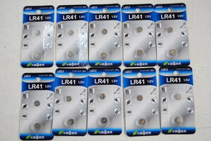 【ジャンク品 】【使用推奨期限切れ 2021.05】１０個セット リーダーメディアテクノ LR41 アルカリボタン電池（1.5V）2個入 LAZOS L-LR41X2