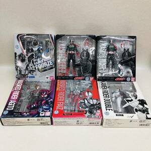 E2071★ BANDAI 仮面ライダー W/新1号/新2号/仮面ライダーアギト /仮面ライダーファイズ555/ 6点 まとめ　外箱破損あり