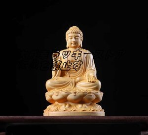 超人気 阿弥陀仏座像 彫刻 仏教工芸 高約10cm F1730