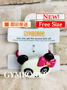 Acc-209【新品】Gymboree/ヘアゴム/パンダ/赤/ヘアアクセサリー/クリスマス/パーティー/ジンボリー/インポート/送料無料/同梱歓迎