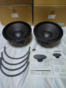 元箱付き FOSTEX W300AⅡ ウーファー ユニット ペア フォステクス サブウーファー 30cm 12インチ 12inch アルニコ HIFI ハイエンド