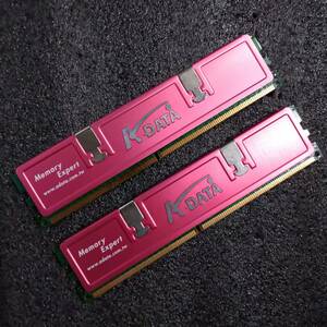 【中古】DDR2メモリ 4GB(2GB2枚組) ADATA AD2U800B2G5-DRH [DDR2-800 PC2-6400]