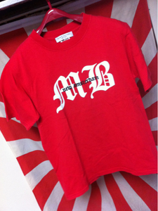 シップス × マクナリーブラザーズ ) WネームUSA製 赤 Tシャツ S