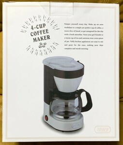 ラドンナ Toffy コーヒーメーカー 4杯分 新品 K-CM1-AW ASH WHITE アッシュホワイト 未使用品