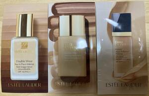 サンプル ３点 ESTEE LAUDER エスティローダー ダブル ウェア ファンデーション 17 ボーン シアー 12 フューチャリスト 63 クールバニラ