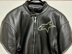 alpinestars アルパインスターズ レザージャケット 本革 サイズ46 M プロテクター付き 中古