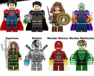 即納　1体選べる　スーパーマン　ワンダーウーマン バットマン　アクアマン　ブロック　ミニフィグ レゴ　LEGO 互換 ミニフィギュア　em