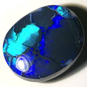 遊色効果!! ☆天然ブラックオパール1.826ct☆A 約9.5×7.9mm ルース 裸石 宝石 ジュエリー jewerly black opal EB0/EB9 テEC1