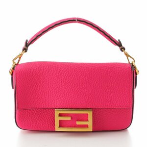 【フェンディ】Fendi　セレリア マンマバケット ミニ レザー 2wayチェーンショルダーバッグ ピンク 【中古】【正規品保証】203138