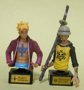 ワンピース　スタチュー　ONE PIECE STATUE 2種　マルコ　トラファルガー・ロー　胸像