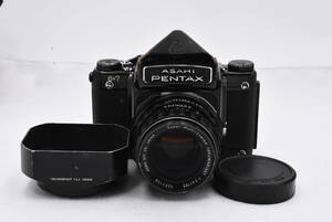 PENTAX ペンタックス 6x7 中判カメラ ボディ + SMC Takumar 6x7 105mm F2.4 レンズ付き (t2033)