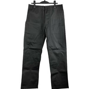 VISVIM(ビズビム) TRADE WIND CHINO TWILL Straight Pants (black)