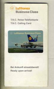 【e0326】1996年 ルフトハンザのテレホンカード [Lufthansa Business Class Calling Card]
