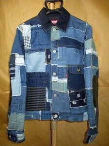 ジュンヤワタナベ　マン JUNYA WATANABE MAN × Levi’s　リーバイス　15SS インディゴ　パッチワーク　ジャケット XS