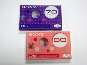 SONY ソニー カセットテープ 2本セット CDixI 70分 80分 cassette tape NORMAL POSITION ノーマル