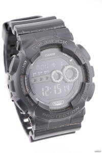 良品★R35 CASIO カシオ G-SHOCK ジーショック GD-100 LEDバックライト 20気圧防水 ショックレジスト ブラック 腕時計 メンズ 動作確認済み