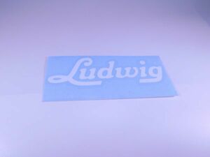 Ludwig ステッカー ホワイト 大 表張り #USTICKER-LUDWIGO-WHLU