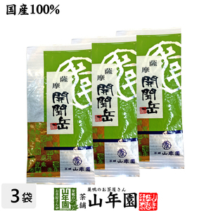 お茶 日本茶 煎茶 開聞岳茶 100g×3袋セット 送料無料