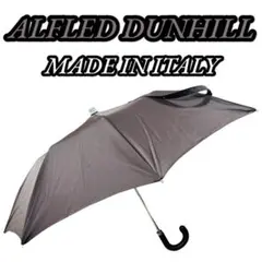 ALFLED DUNHILL 折りたたみ傘 イタリア製 レザー持ち手 ブラウン
