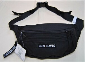 セール15%off BEN DAVIS ベン デイビス BDW-9273 男女兼用 BDW-9273 ボックス ウエストバッグ ヒップバッグ 黒 黒 新品