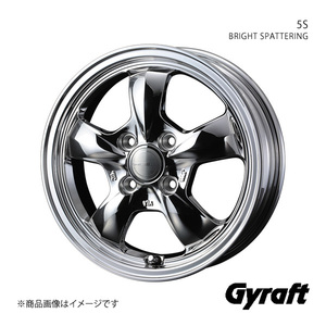 Gyraft/5S アクティバン HH5/HH6 純正タイヤサイズ(145R12 6PR) アルミホイール1本【12×4.0B 4-100 INSET43 BRIGHT SPATTERING】0041111