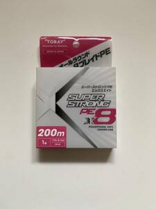 東レ【スーパーストロング PE X8　1号　200m　５色カラー】