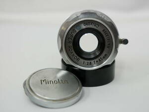 #0830 Minolta Super rokkor 45mm F2.8 ミノルタ スーパーロッコール レンジファインダー