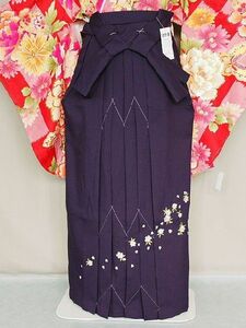 女袴 袴 刺繍柄入り袴 送料無料 お仕立て上がり サイズ95 X3414M-L