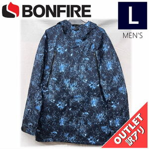 【OUTLET】 BONFIRE STATIC INS JKT カラー:LINEAR Lサイズ メンズ スノーボード スキー ジャケット JACKET アウトレット