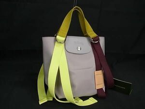 ■新品■未使用■ LONGCHAMP ロンシャン ルプリアージュリプレイ ナイロン 2WAY ハンドバッグ ショルダー レディース グレー系 FA3896