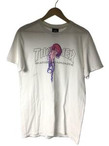 THRASHER◆Tシャツ/M/コットン/WHT