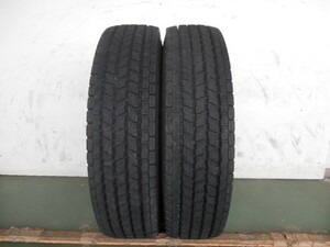 L12622-ヨコハマ iG91 205/80R17.5 120/118L 12PR 中古 8分山 2本セット スタッドレスタイヤ 2014年製