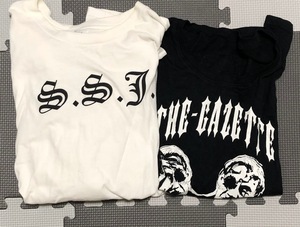 THE GAZETTE ガゼット Black Rules Tシャツ 黒 ブラック & 志尊淳 SSJ ロンT ホワイト セット