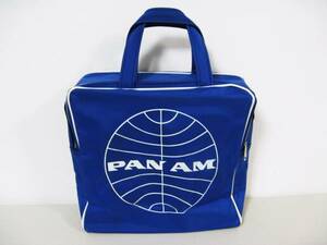 1960年代 新品 パンナムバッグ（Pan Am） 正方形 ブルー ＃302