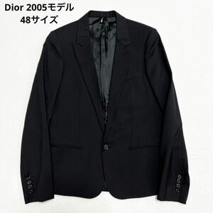 激レア！ディオールオム エディ期 2005 チューブジャケット テーラードジャケット48 Dior Homme