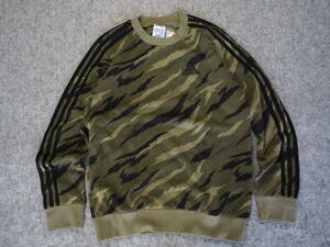 送料510円～◆新品◆adidas◆アディダス◆M ESS CAMO クルースウェット◆S